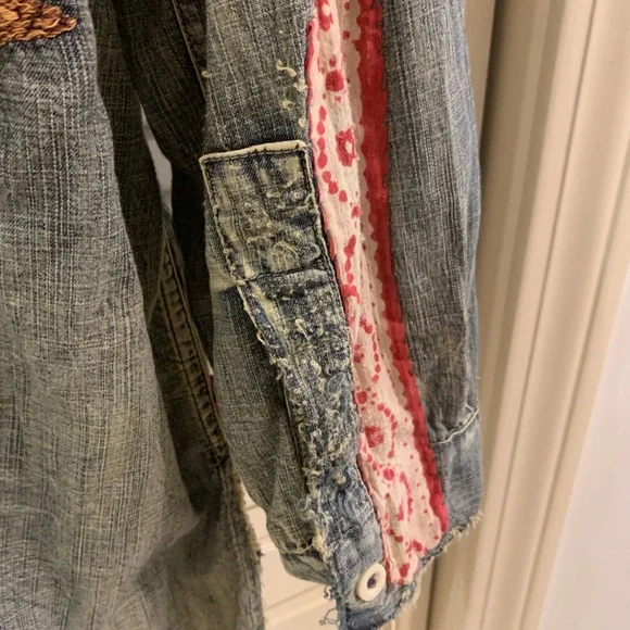 MAGNOLIA PEARL-RARE-AMERICAN INDIAN ON DENIM WORKSHIRT - Picture 8 of 10